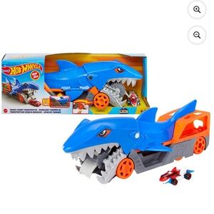 Hot Wheels Shark Transporter - Blue and Orange